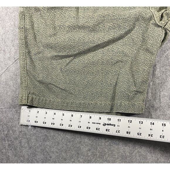 OP Ocean Pacific Shorts Mens Extra Large Green Geometric Draw String Vintage - Picture 8 of 11